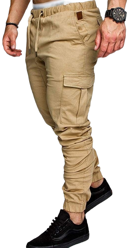 6 Pocket Camel Cotton Cargo Trouser for Men’s
