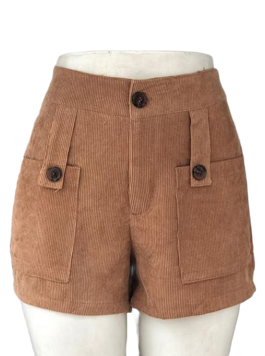 Corduroy Pocket Shorts