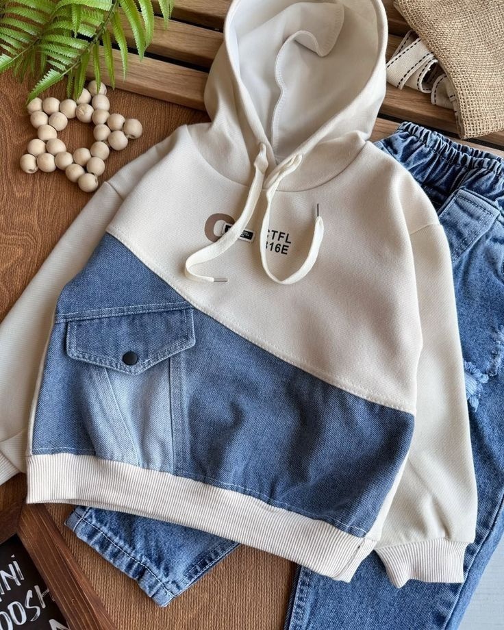Denim hoody