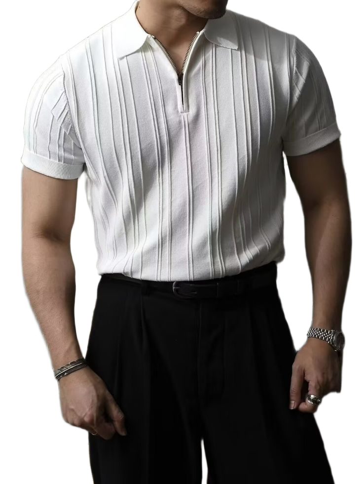 Pleated Shirts Men_s Spring Autumn New Fashion Polo Shirts