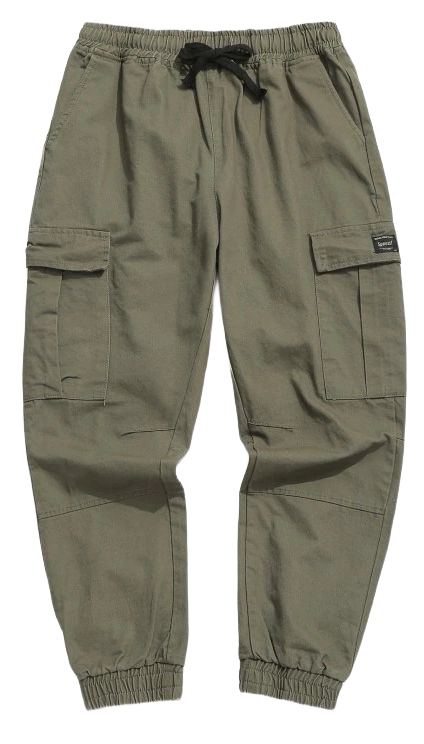 Streetwear Thin Multi Pockets Elastic Waist Summer Trousers Male Cargo Pants