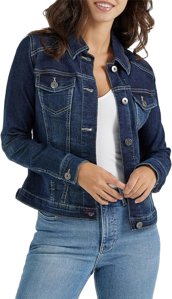 Wrangler Authentics Women_s Stretch Denim Jacket (1)
